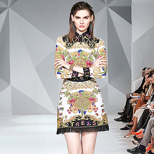 

Women's Boho Shirt - Floral, Print Skirt