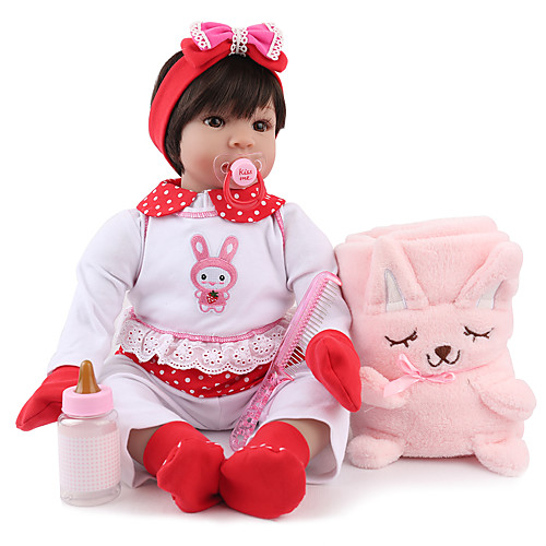 

NPK DOLL Куклы реборн Куклы Мальчики Девочки 22 дюймовый Безопасность Подарок Очаровательный Детские Универсальные / Девочки Игрушки Подарок