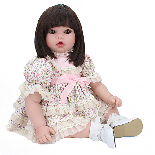 

NPK DOLL Куклы реборн Куклы Мальчики Девочки 22 дюймовый Безопасность Подарок Очаровательный Детские Универсальные / Девочки Игрушки Подарок