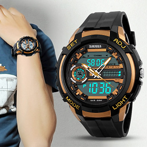 

Муж. Спортивные часы Японский Цифровой Искусственная кожа Черный 30 m Защита от влаги Творчество Новый дизайн Цифровой На каждый день Новое поступление - Черный Оранжево-красный Оранжевый / Два года