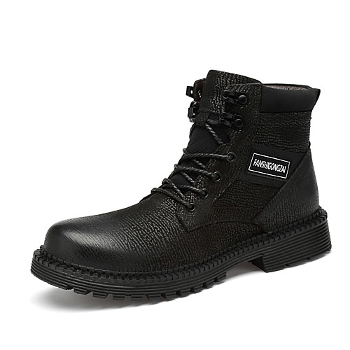 

Муж. Кожаные ботинки Наппа Leather Зима Спортивные / На каждый день Ботинки Сохраняет тепло Ботинки Черный / Коричневый
