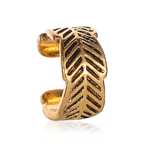 

Women's Ear Cuff Retro Leaf Simple Vintage Earrings Jewelry Gold / Silver For Daily Street Work 1pc