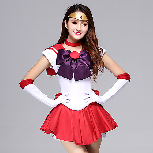 фото Вдохновлен sailor moon школьницы аниме косплэй костюмы японский косплей костюмы / платья платье / перчатки / лук назначение жен. / головные уборы / neckwear Lightinthebox