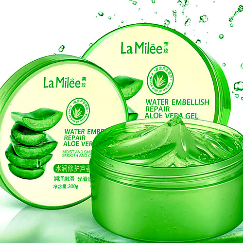 

300g LAMILEE Natural aloe vera Smooth Gel Acne Treatment Face Cream for Hydrating Moist Repair After Sun