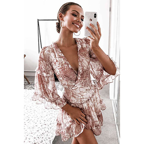 

Women's Sheath Dress - Floral Blushing Pink S M L XL