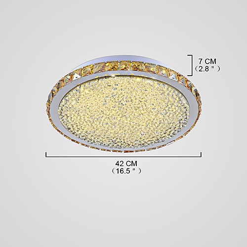 фото Кристаллы монтаж заподлицо потолочный светильник окрашенные отделки металл мини, led 110-120вольт / 220-240вольт теплый белый / холодный белый светодиодный источник света в комплекте Lightinthebox