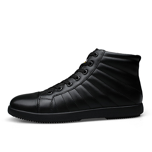 

Муж. Кожаные ботинки Наппа Leather Весна / Наступила зима Спортивные / На каждый день Кеды Для прогулок Нескользкий Черный
