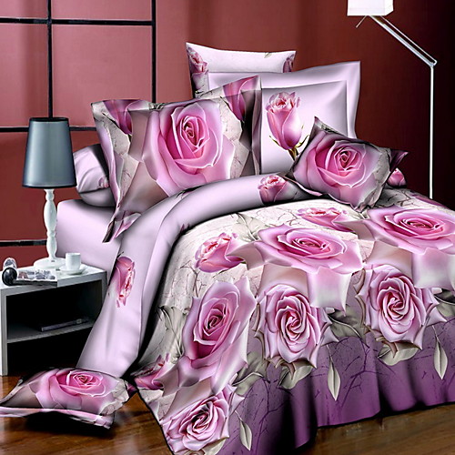 

Duvet Cover Sets 3D Polyester / Polyamide Printed 3 PieceBedding Sets