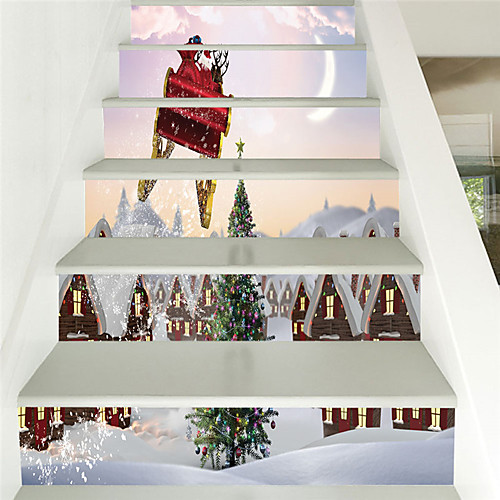 фото Рождество снеговик снежинка лестницы украшения дома стены и плоские стены с рождественскими украшениями (100 18 6 штук) Lightinthebox
