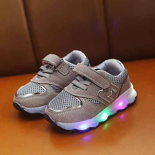 

Boys' / Girls' LED / Comfort / LED Shoes Suede / Mesh Sneakers Toddler(9m-4ys) / Little Kids(4-7ys) Buckle Black / Pink / Gray Spring / Fall / Party & Evening / Color Block / Rubber
