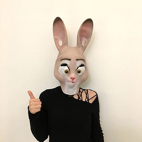 фото Маски на хэллоуин животная маска латекс ластик клей rabbit ужасы взрослые универсальные Lightinthebox