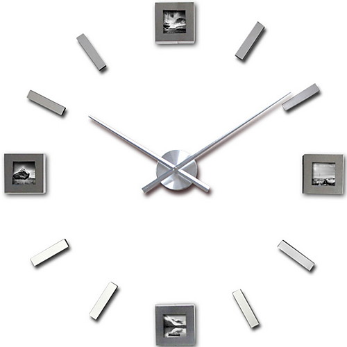 

3D DIY Wall Clock Decor Sticker Mirror Frameless Large DIY Wall Clock Kit for Home Living Room Bedroom Office Decoration