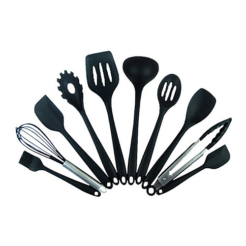 

набор кухонной посуды - набор посуды из 10 предметов с подставкой для посуды от товаров для дома - антипригарный инструмент для приготовления посуды и набор кухонных гаджетов