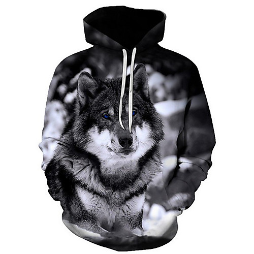 

Men's Basic Hoodie - Print Black US32 / UK32 / EU40
