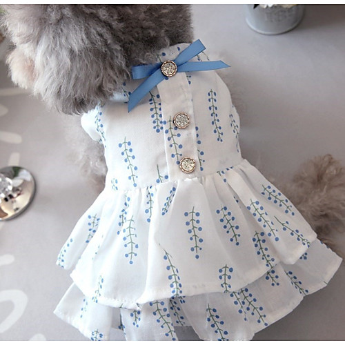 фото Собаки коты животные платья одежда для собак лолита синий кофейный полиэстер костюм назначение лето мода Lightinthebox