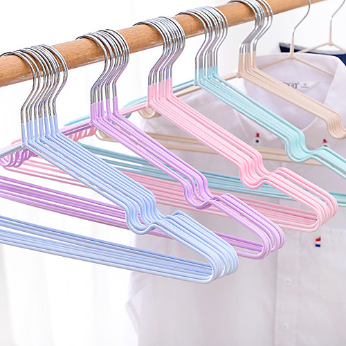 

E837 Non Slip Stainless Steel Coat Hanger for Household Use -- Random Color