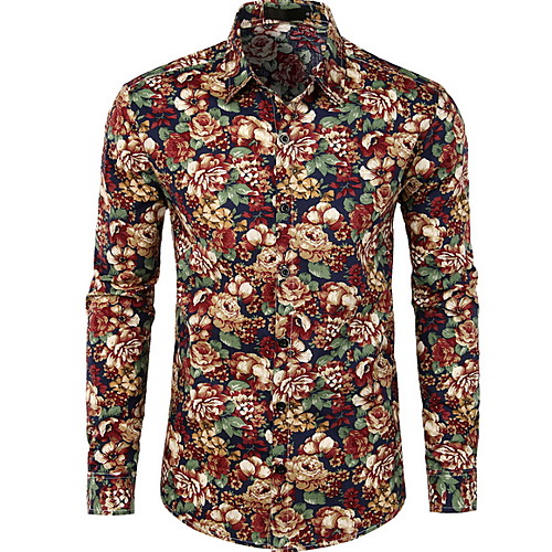 

Men's Daily Shirt - Floral Black