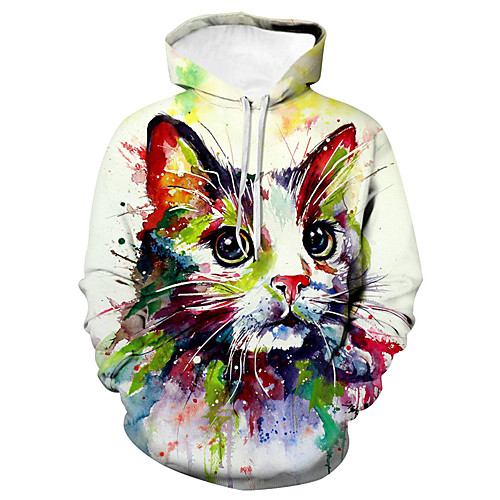 

Men's Casual Hoodie - 3D Rainbow US32 / UK32 / EU40