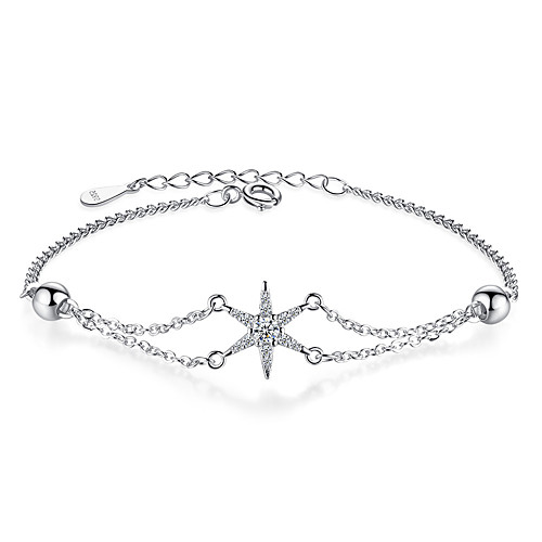 

Women's Bracelet Double Twine Star Sweet Fashion Alloy Bracelet Jewelry Silver For Gift Daily Work