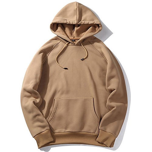 

Men's Casual Hoodie - Solid Colored Black US32 / UK32 / EU40