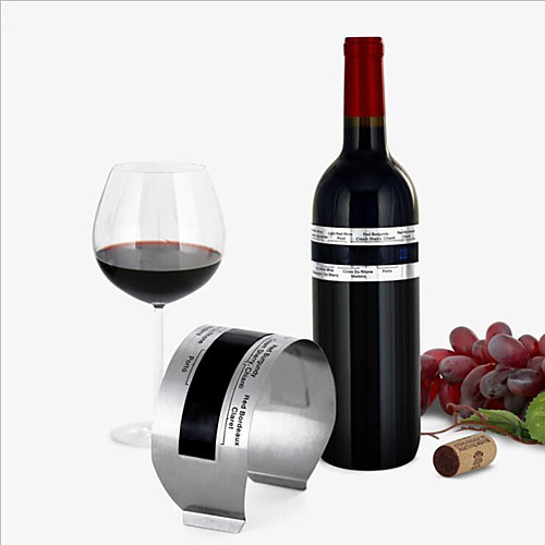 

Liquid Crystal Wine Thermometer Thermometer Stainless Steel