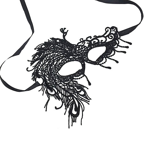 фото Призрак маски товары для хэллоуина муж. маски хэллоуин хэллоуин фестиваль / праздник кружево черный муж. жен. карнавальные костюмы Lightinthebox