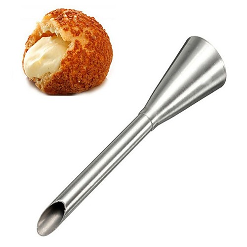 

Long Stainless Steel Puff Cake Nozzle Decorating Sugar Craft Icing Piping Pastry Tip (Random Color)