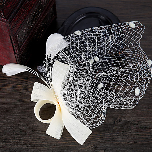 

Women's Hair Jewelry For Wedding Engagement Wedding Geometrical Fabric rice white Black 1 pc