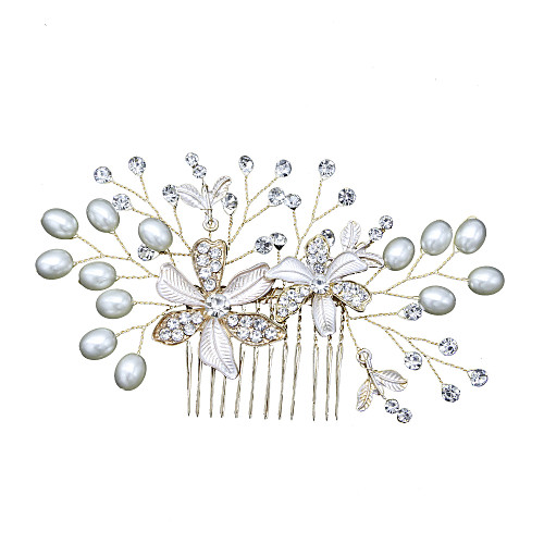 

Сплав с Жемчужная отделка / Crystal / Rhinestone / Цветы 1 шт. Свадьба Заставка