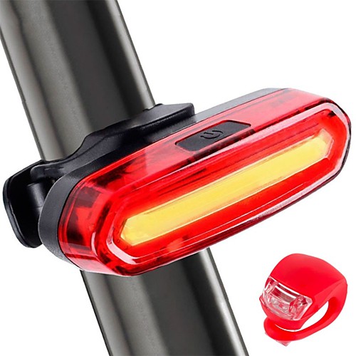 фото Светодиодная лампа велосипедные фары задняя подсветка на велосипед огни безопасности led велоспорт велоспорт led перезаряжаемая батарея перезаряжаемая батарея белый красный синий lightinthebox