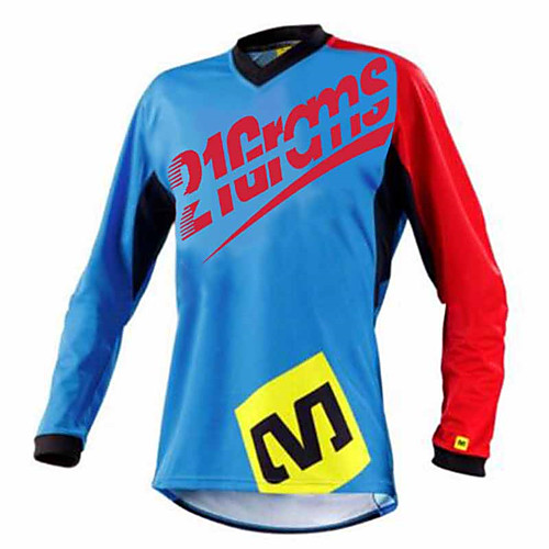 

21Grams Men's Long Sleeve Cycling Jersey Dirt Bike Jersey Winter RedBlue Black / Green Bike Jersey Pants Top Mountain Bike MTB Road Bike Cycling UV Resistant Breathable Quick Dry Sports Clothing