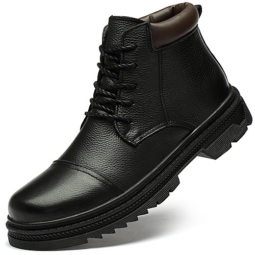 

Муж. Fashion Boots Наппа Leather Зима / Наступила зима Классика / Английский Ботинки Сохраняет тепло Ботинки Черный