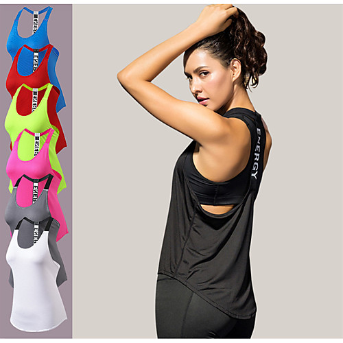 

YUERLIAN Women's Racerback Hollow Out Running Tank Top Running Exercise & Fitness Fitness Quick Dry Breathability Sportswear Base layer Tank Top Sleeveless Activewear Stretchy