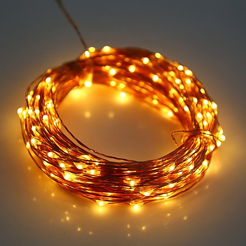 

YWXLight® LED String Fairy Lights Waterproof 5M 50LED Copper Wire Fairy String Light Christmas Wedding Party Decoration AA Battery (No batteries)
