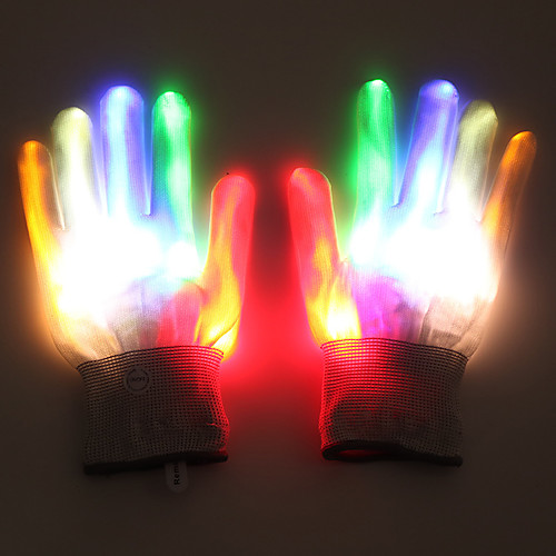 

Рождественский музыкальный концерт светодиодные светящиеся перчатки освещение мигающий палец свечение флэш-танцы клуб реквизит партии