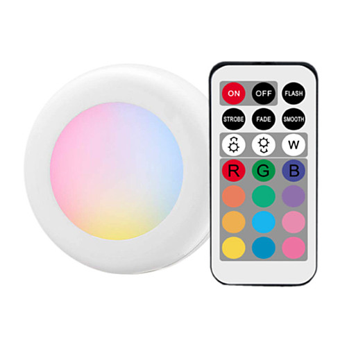 

1 шт. Из светодиодов под кабинет свет rgb 13 цветов затемняемый ночник шайба лестница прихожая кухонный шкаф шкаф беспроводной