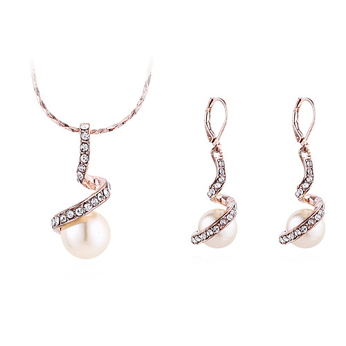 

Жен. Цепочка Серьги Скрученный Шарообразные Простой Винтаж модный корейский Мода Искусственный жемчуг Искусственный бриллиант Серьги Бижутерия Золотой Назначение