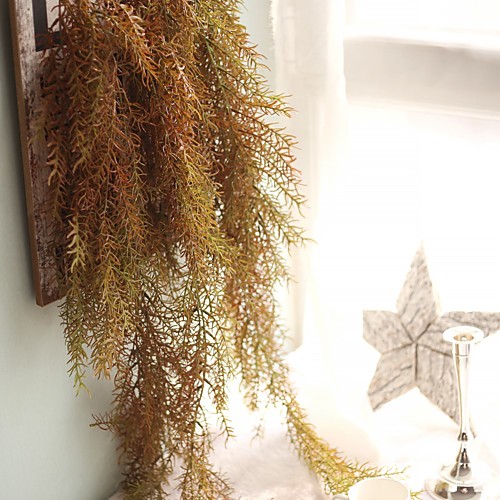 

Artificial Flowers 1 Branch Classic Wall-Mounted Suspended Wedding Simple Style Plants Basket Flower