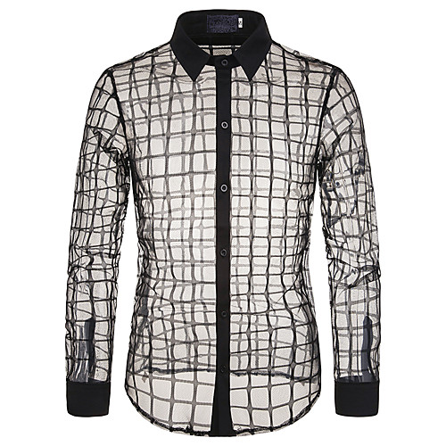 

Men's Daily Basic Shirt - Color Block Black