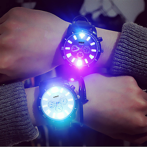 

Super Bright Luminous Light Super Large Dial Fashion Men and Women Couple Watches