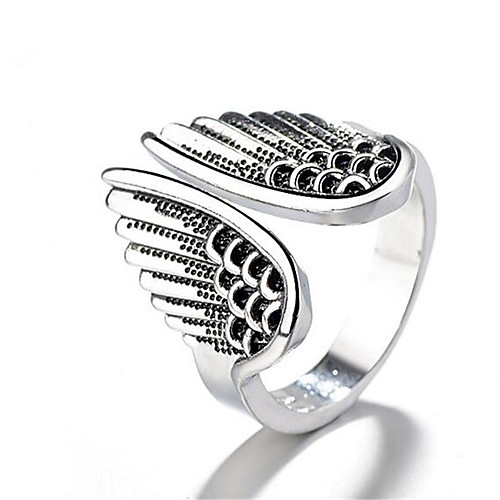 

Men's Open Ring Adjustable Ring 1pc Silver Copper Silver Plated Geometric Vintage Fashion Daily Work Jewelry Vintage Style Wings Precious Cool