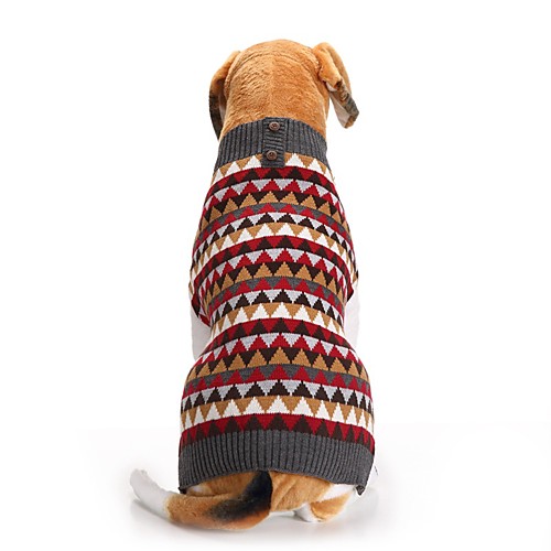 

Dogs Sweater Winter Dog Clothes Red Costume Corgi Beagle Shiba Inu Acrylic Fibers Christmas Check Christmas XXS XS S M L XL