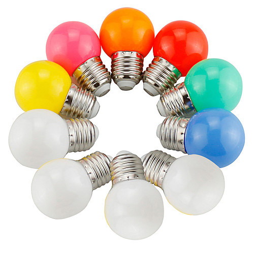 

10 шт. 3 W Круглые LED лампы 300 lm E26 / E27 G45 9 Светодиодные бусины Для вечеринок Декоративная Праздник Белый Красный Синий 220 V