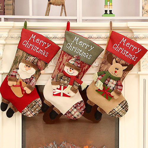 

рождественский подарок рождественский чулок мини носок санта клаус конфеты подарок сумка рождественское дерево подвесной декор рождественские чулки навидад
