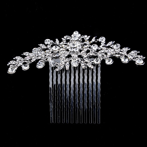 

Сплав Расчески с Crystal / Rhinestone / Цветы 1 шт. Свадьба Заставка