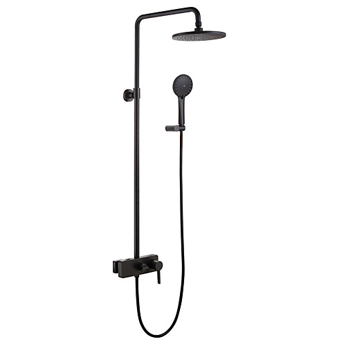 

Shower Faucet - Antique / Traditional Wall Mounted Ceramic Valve Bath Shower Mixer Taps