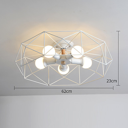 фото Oylyw 5-light геометрический потолочные светильники рассеянное освещение окрашенные отделки дерево металл новый дизайн 110-120вольт / 220-240вольт Lightinthebox