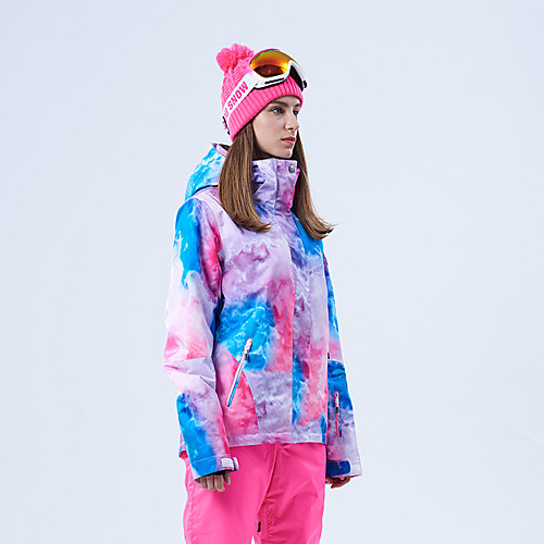 фото Gsou snow жен. лыжная куртка лыжные очки лыжи зимние виды спорта зимние виды спорта полиэфир верхняя часть одежда для катания на лыжах / зима Lightinthebox
