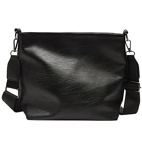 

Women's Polyester / PU Crossbody Bag Solid Color Black / Brown / White