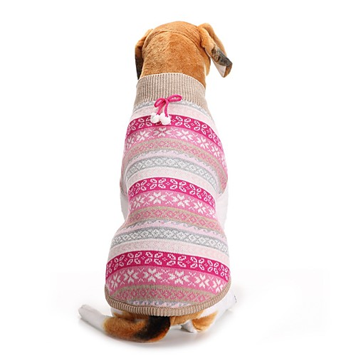 фото Собаки свитера одежда для собак в снежинку рождество пурпурный синий акриловые волокна костюм назначение корги гончая шиба-ину осень зима универсальные рождество Lightinthebox